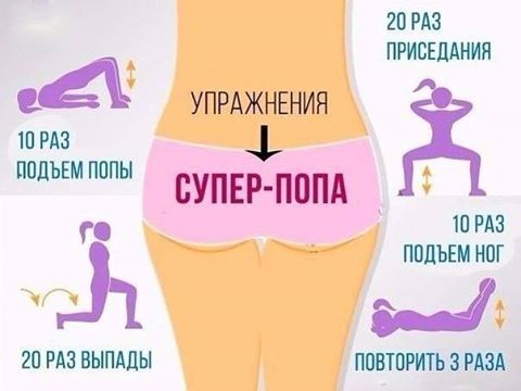 Как сделать подтянутую упругую попу