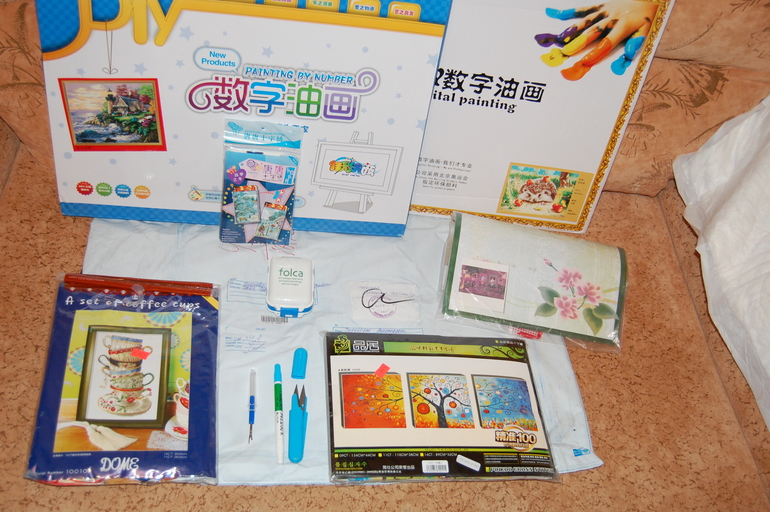 Моя "пробная" посылочка. Хвастаюсь)))