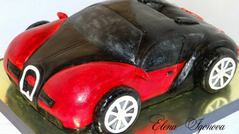 Торт Bugatti Veyron для 26-летнего мальчика))