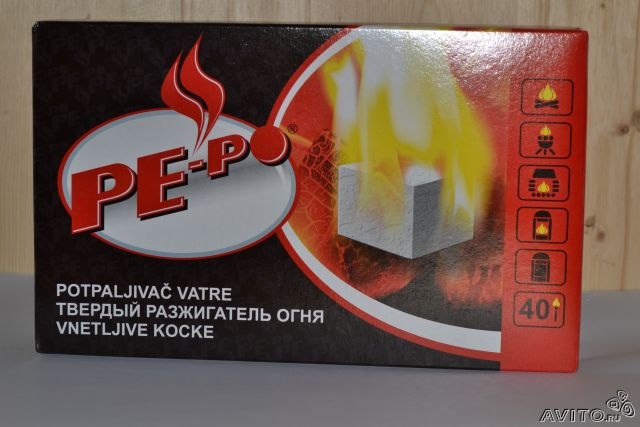 Чешский розжиг Pe-po, а также химическое средство для чистки дымохода Коминичек
