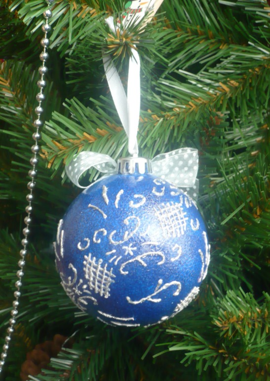 Новогодний шарик с фото.