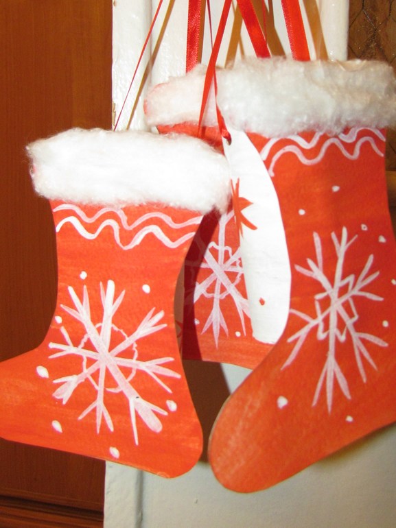 Новогодние украшения в садик своими руками.