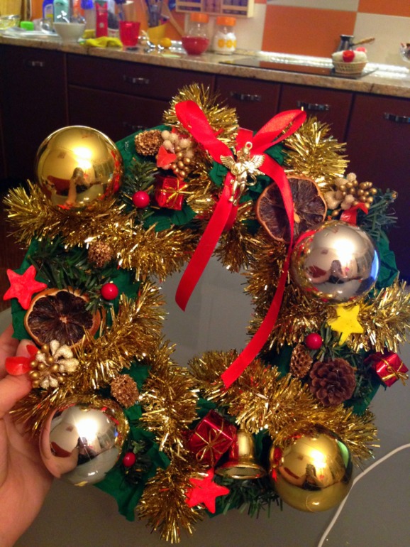 Мой новогодний веночек)