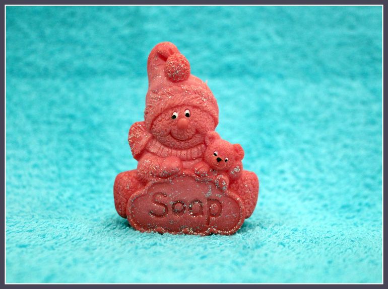 Рождественский снеговичок с мишкой