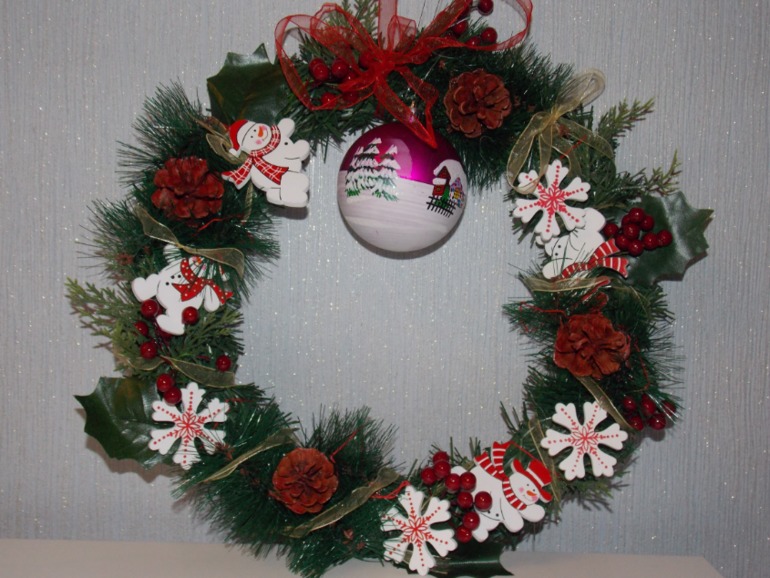 И мы украсили наш дом!!!