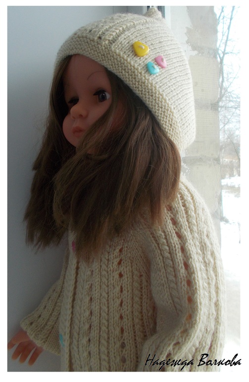 Кардиган с сердечками для малышки