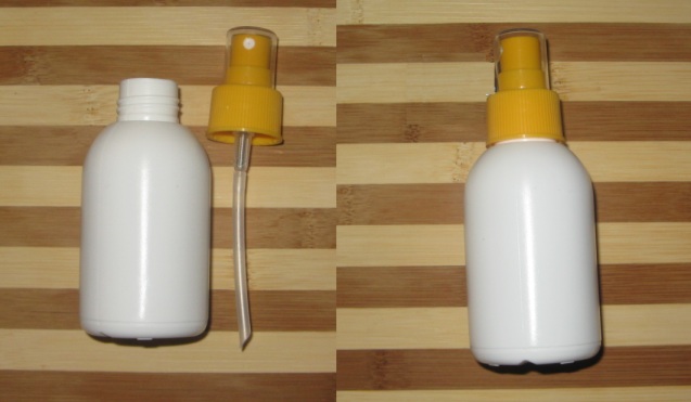 Флаконы для косметики и бумага-этикетка - пристрой