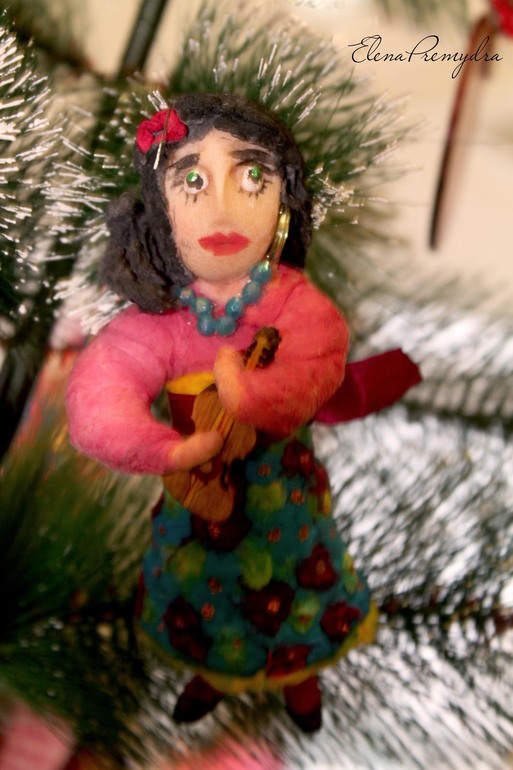 Елочные игрушки из ваты. Ретро! Новая любовь!