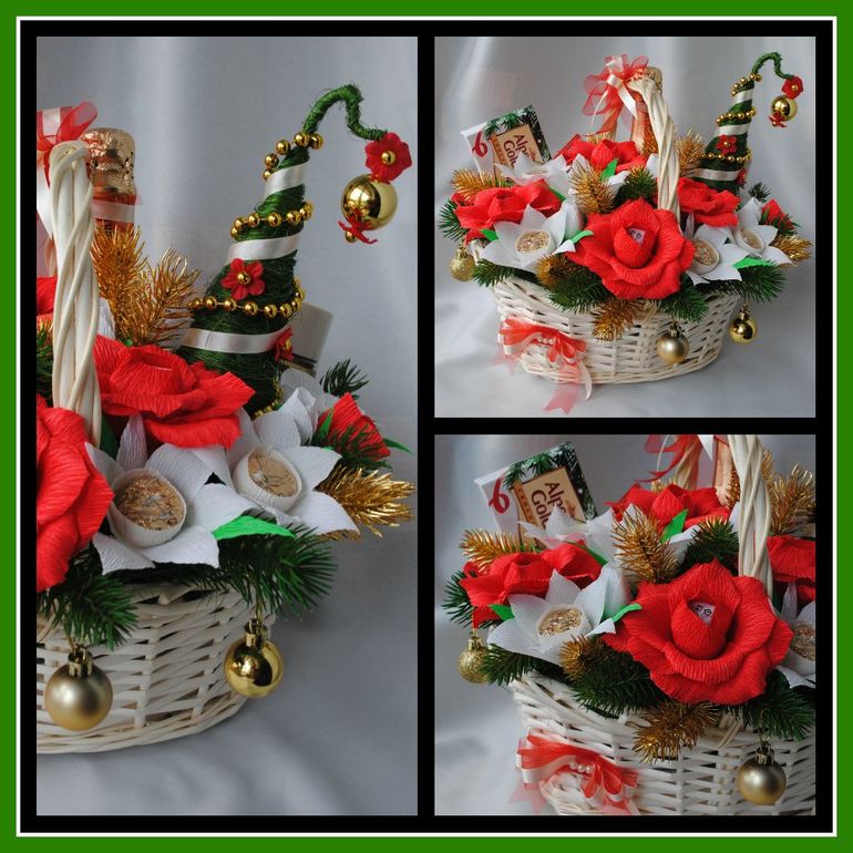 Подарочная новогодняя корзина 12 месяцев.