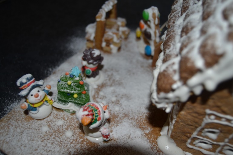 Пряничный домик своими руками любимым девочкам на подарок!!!!