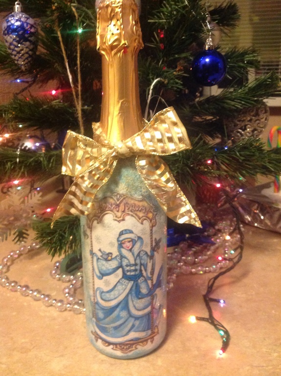 Моя первая работа в технике декупаж