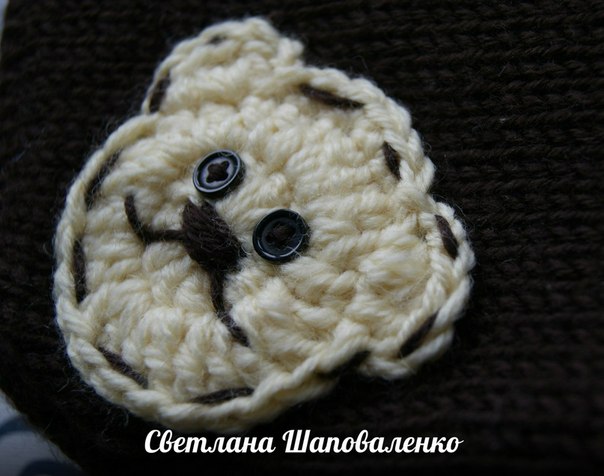 Первая работа на вязальной машинке