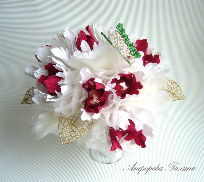 Композиция на бокале. Новогоднее настроение продолжается))