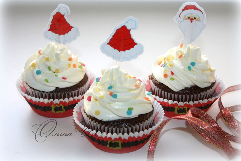 Новогодние капкейки