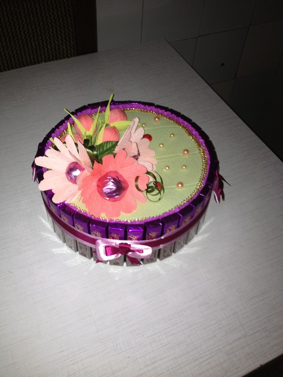 мои поделки конфетные, хоть и не новогодние