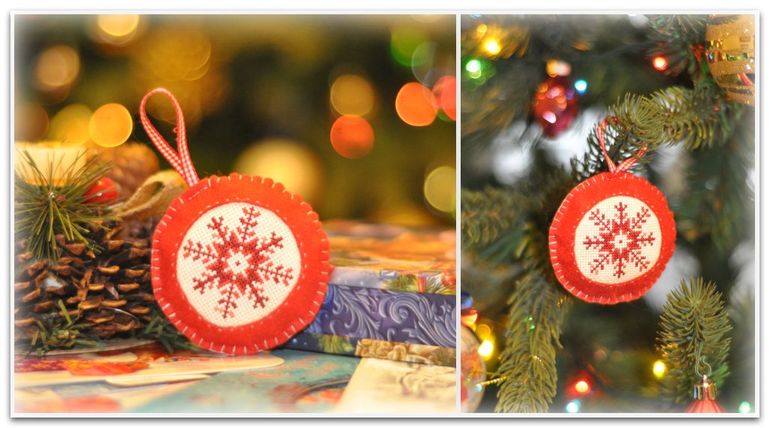 Наши hand-made игрушки и елочка :)