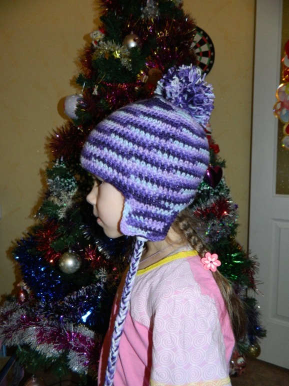 Зимняя шапка для дочки