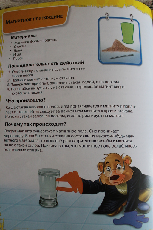 Первые научные опыты. Магнит и Вода