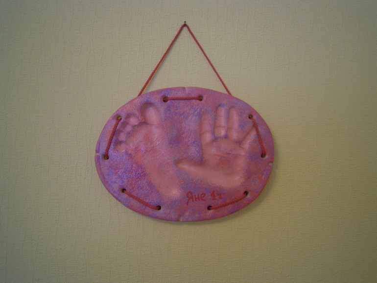 Отпечатки из соленого теста