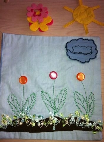 Солнце, цветы и тучи