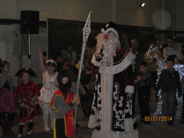 Новогоднее представление в цирке огромных зверей.