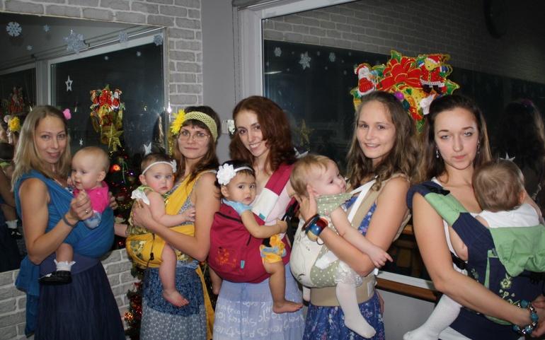 Наш новогодний слинговечер