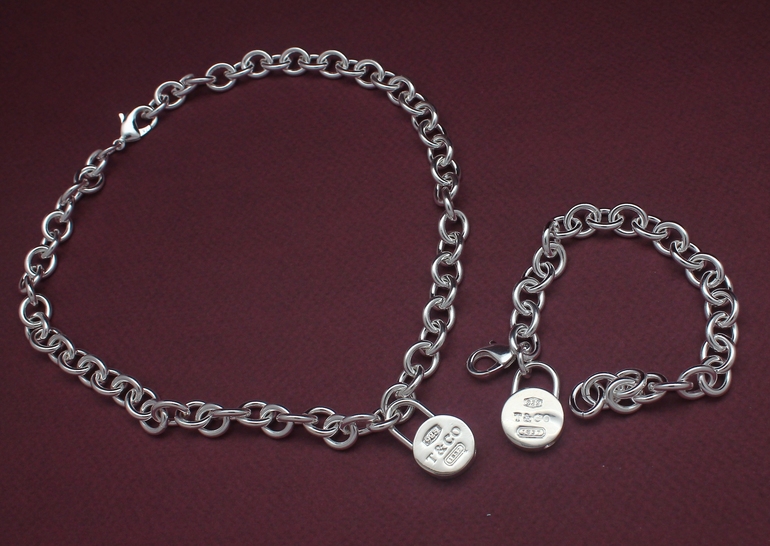 Комплекты (цепь и браслет,серебряное покрытие,925проба))