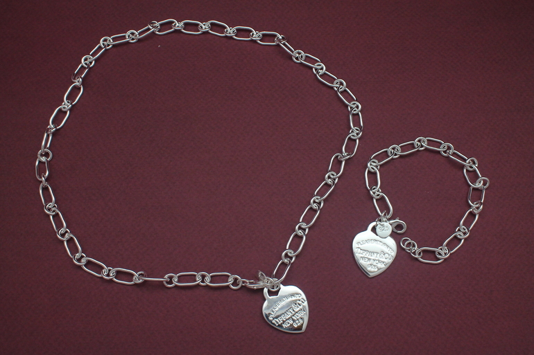 Комплекты (цепь и браслет,серебряное покрытие,925проба))