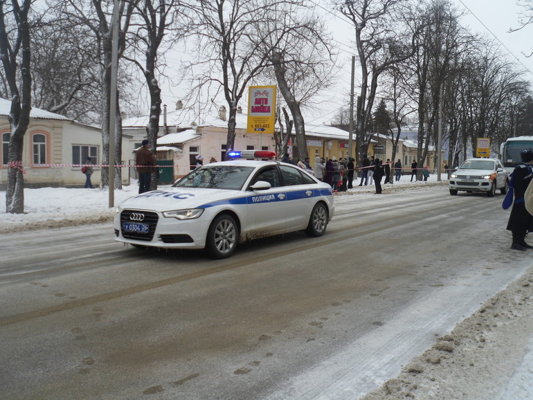 Встречаем Олимпийский огонь в Ставрополе (24.01.14)