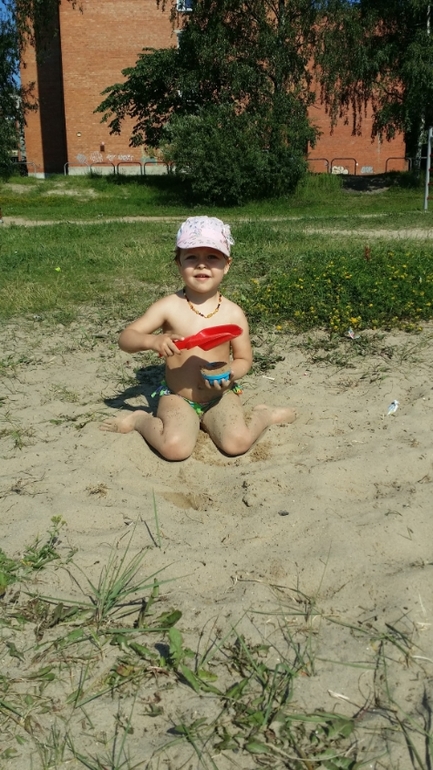 На речке)))