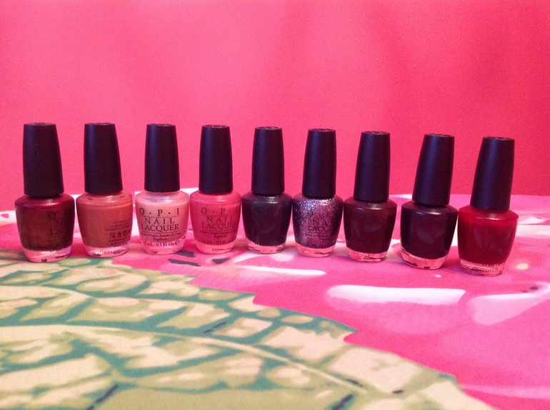 9 лаков OPI б/у