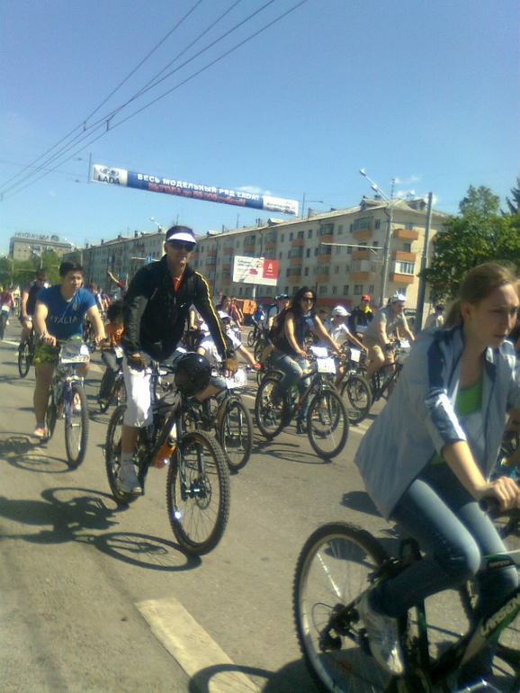 День 1000 велосипедистов в Уфе