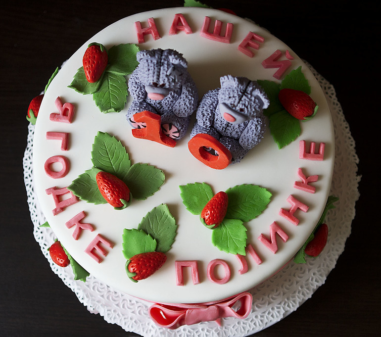 Розовый с Теддиками :)