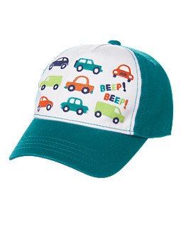 новая бейсболка Gymboree с машинками, 46-48-50 см