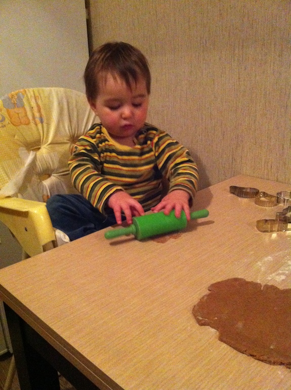 Первые совместные печеньки )