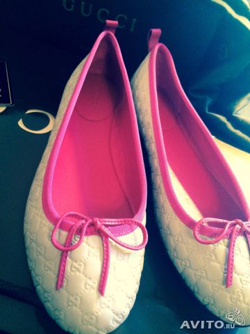 Балетки новые кожа Gucci Италия 38