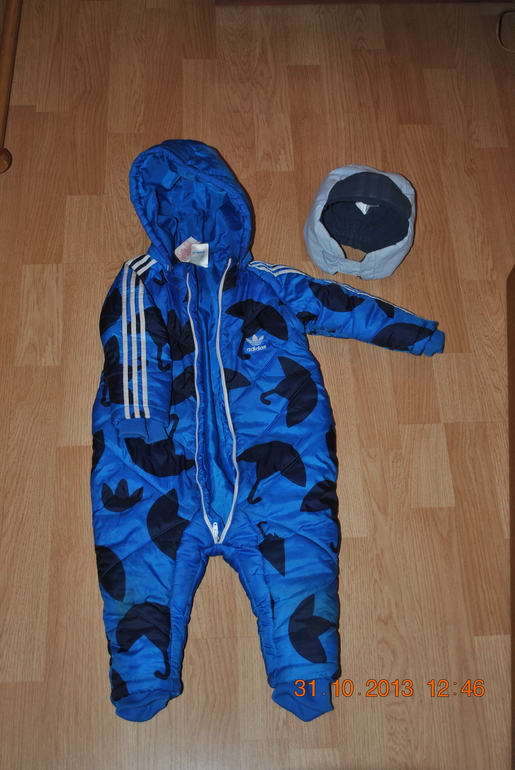 Осенне-Весенний комбинезон+ Шапка Adidas, 1500 руб.