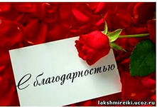 Благодарность Ирине