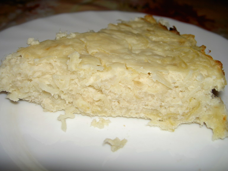 Запеканка из вермишели с отварным мясом (как в садике)