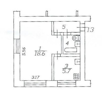 Однокомнатная квартира 30 м (хрущевка), ч.2