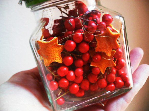 Новогодний декор из апельсинов и мандаринов