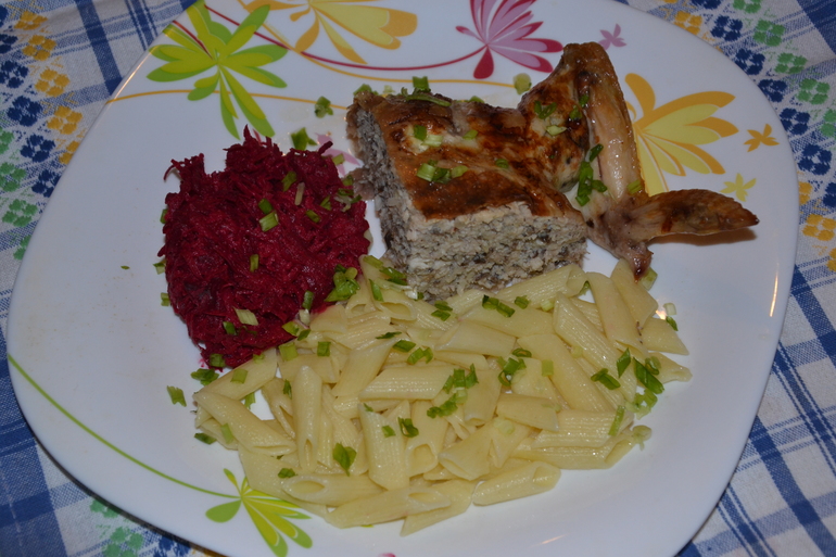 Фаршированная курица