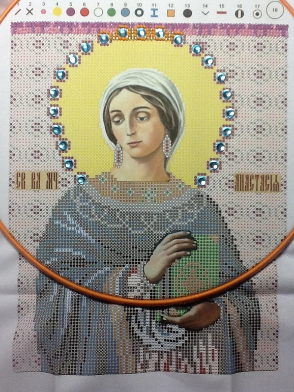 Анастасия для старшей дочки. процесс