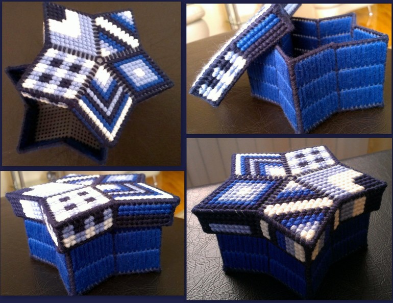 3D-стич, шкатулка "Индиго"