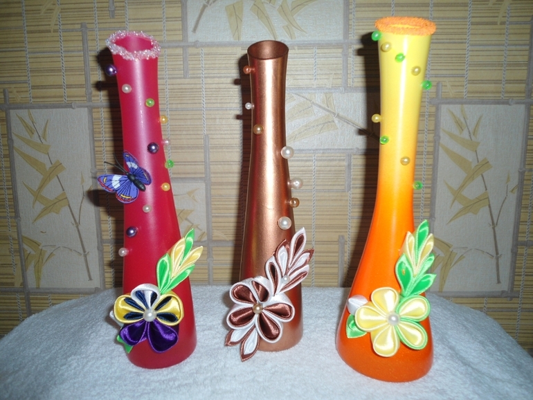Вазочки декорированные.