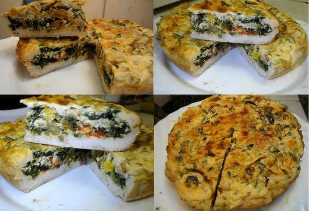 Запеканка куриная с перцами и шпинатом
