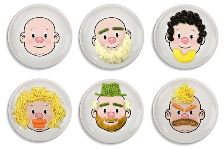 Чудесные тарелочки Food Face!)))