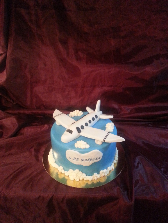 тортик с самолетом