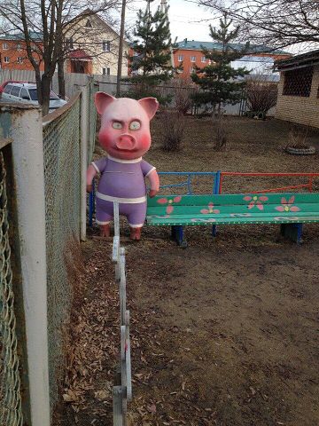 Вот такой поросенок у нас в детском саду)))