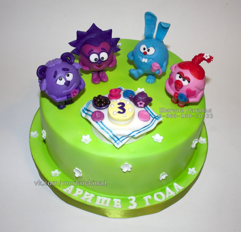 Торт смешарики